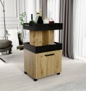 Barschrank mit Rollen (1T) HOME BAR