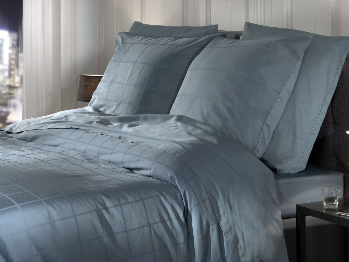 Bettwäsche Diamante 200x200-2x80x80cm Colonial Blue Bettwäsche Diamante 200x200-2x80x80cm Colonial Blue
