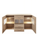 SPIDER PLUS Sideboard+Bel Artisan Eiche/Caspio dunk B/H/T ca. 170/94/42 cm