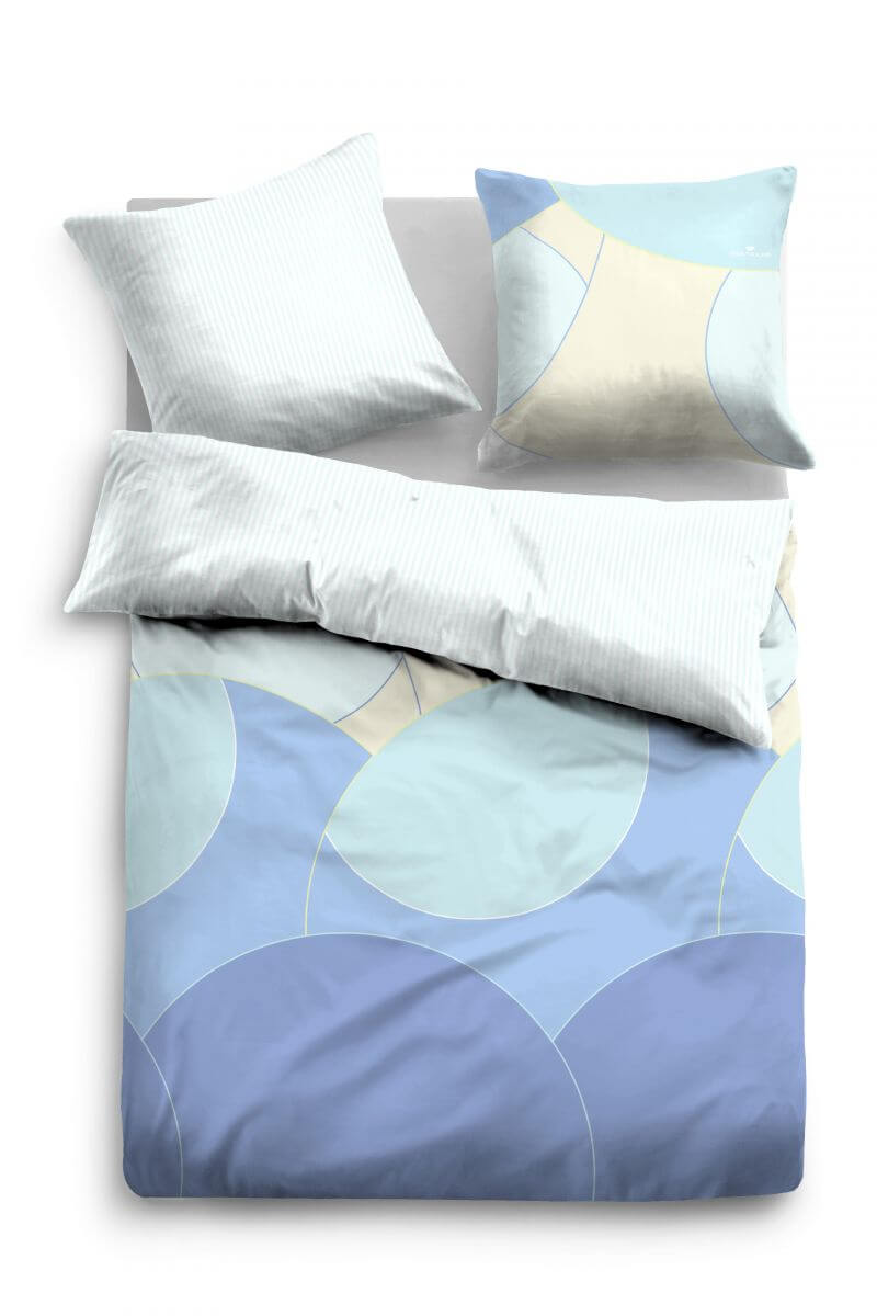 Tom Tailor Satin Bettwäsche 135x200cm lichtblau Tom Tailor Satin Bettwäsche 135x200cm lichtblau