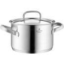 Edelstahl Kochtopf mit Deckel und Griffen, WMF Gourmet Plus, spülmaschinengeeignet, induktionsgeeignet