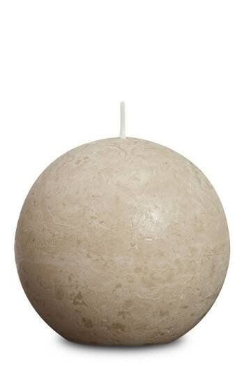 Kugelkerze, D8 cm_Wachs, Pastell Beige Kugelkerze, D8 cm_Wachs, Pastell Beige