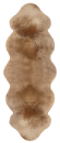 Wollschaflamm-Doppelfell Camel 63 x 175 cm