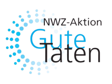 Logo NWZ Aktion Gute Taten in hellblau und schwarz