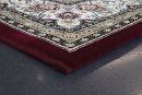 Webteppich Rubin Rot-Creme 133 x 195 cm