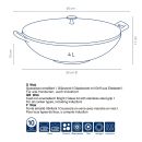 kela Gusseisen Wok Calido Schwarz Ø 36 cm