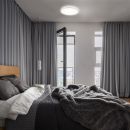 Runde LED-Deckenleuchte in Weiß, modernes Design, energiesparende Lampe für Wohn- und Arbeitsräume.