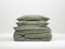 Bettwäsche Lino 155x220cm Army Green Bettwäsche Lino 155x220cm Army Green