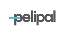 Logo von Pelipal in grauer Schrift mit türkisfarbener Linie durch das „p“, modernes Design auf weißem Hintergrund.