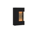 Vitrine Jacky Schwarz Glas re. 85 x 141 cm
