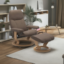 Stressless Sessel mit Hocker Consul Braun
