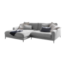 Sofa-Kultur Polstergarnitur Cord dark grey