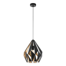 EGLO Pendelleuchte Carlton 1 Schwarz Gold